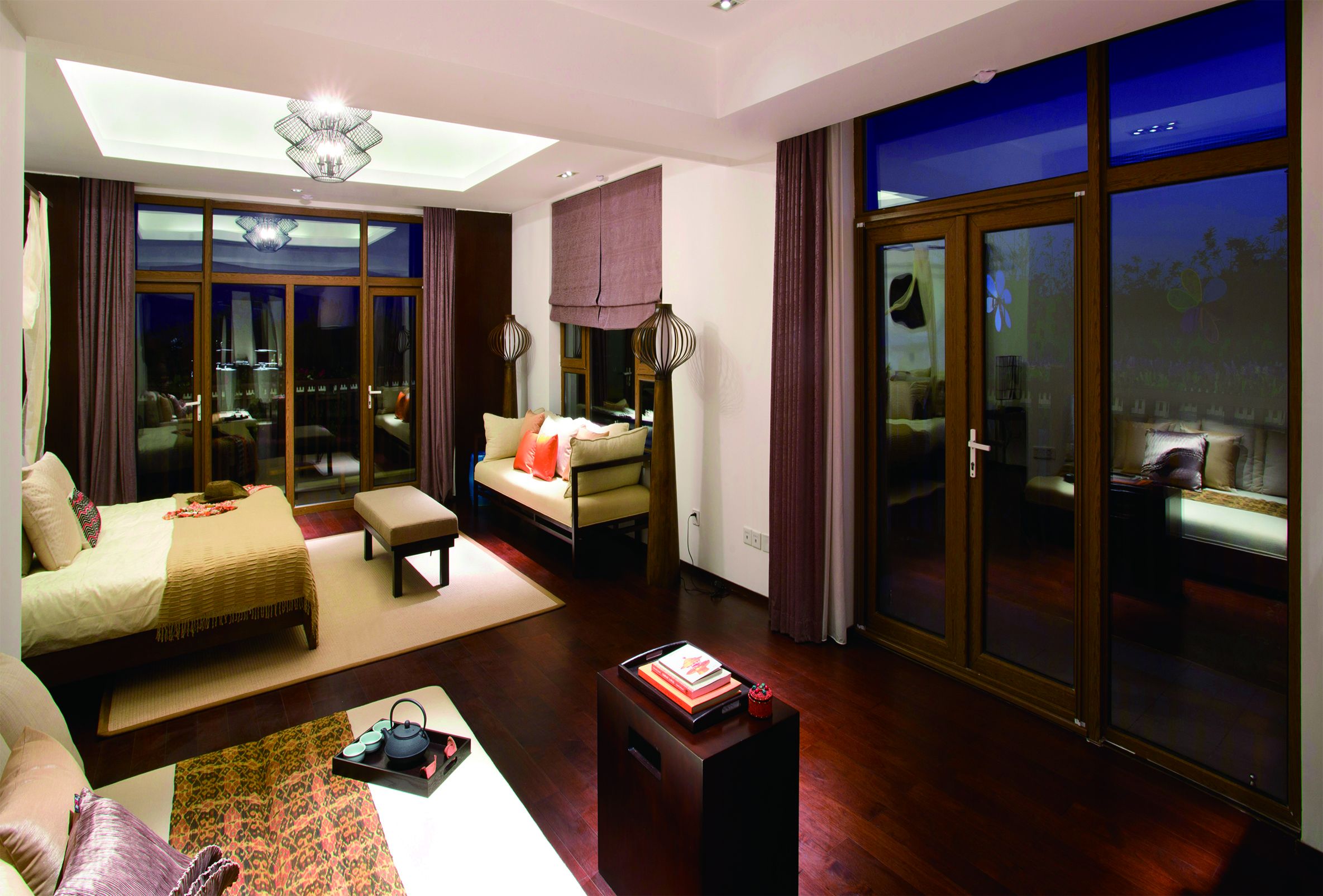 鋁包木陽臺移門